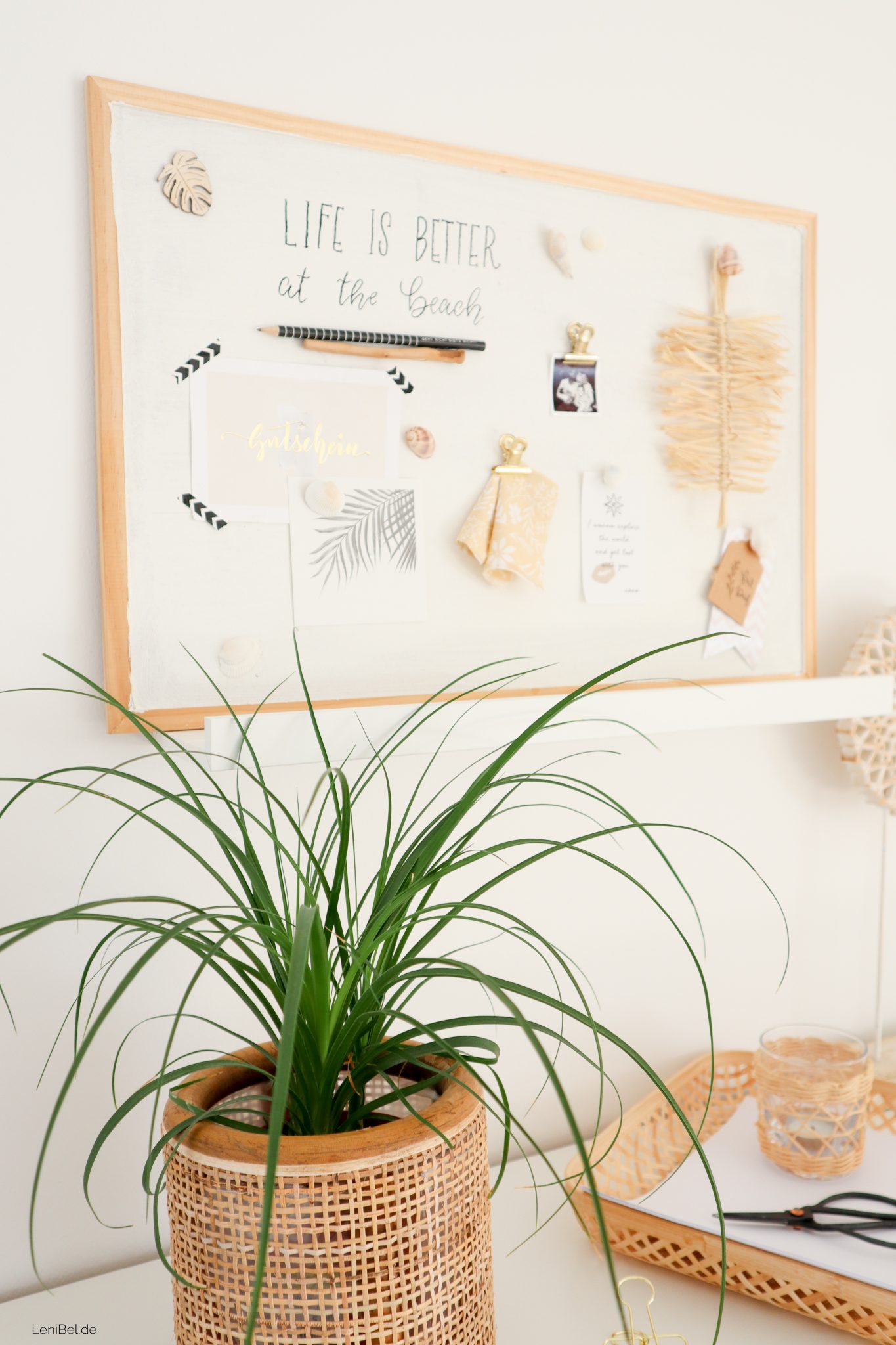 DIY Memo Board im Boho Beachhouse Look LeniBel
